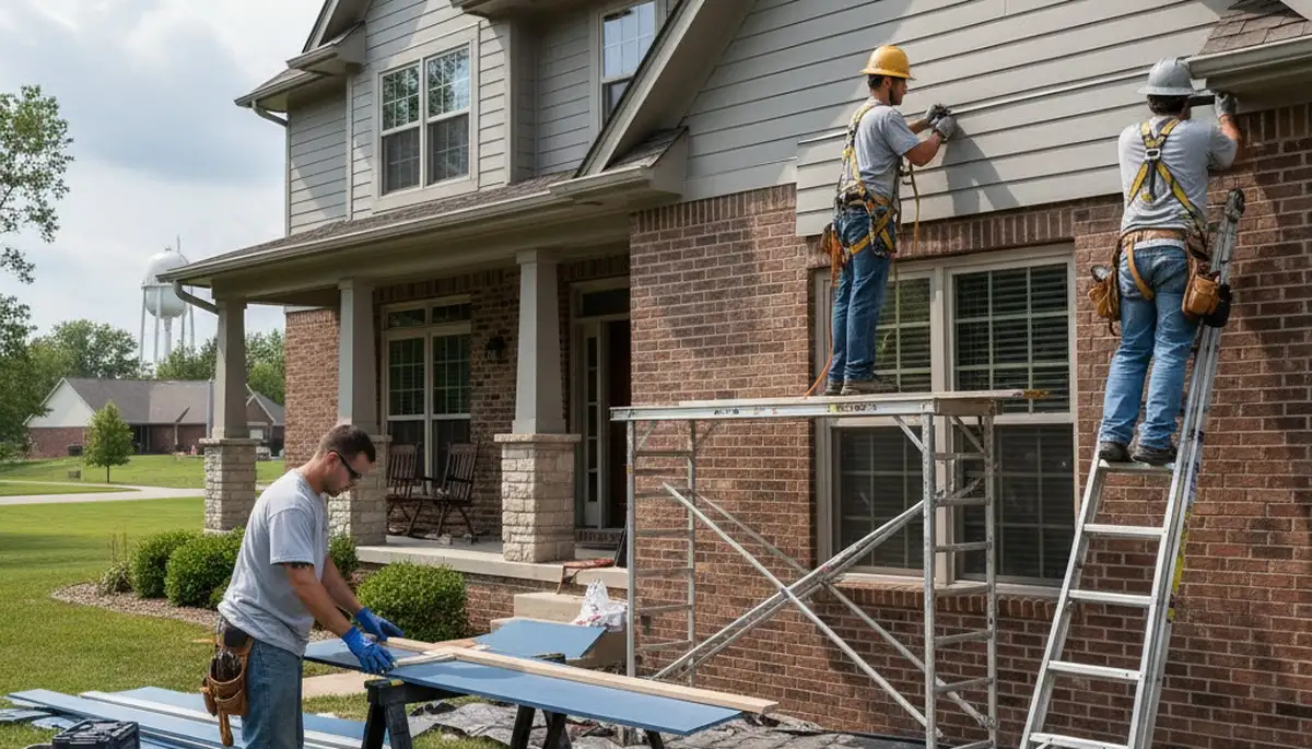 Kansas City, MO vinyl siding installation by a professional siding contractor