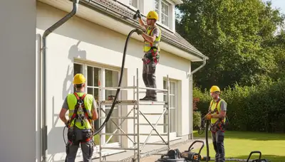 Kansas City, MO siding contractor installing vinyl siding on a home exterior