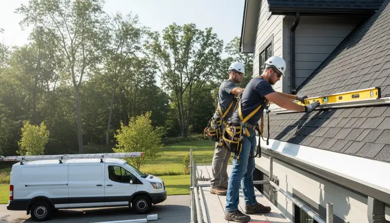 Kansas City, MO gutter installation for durable rainwater drainage on a residential home