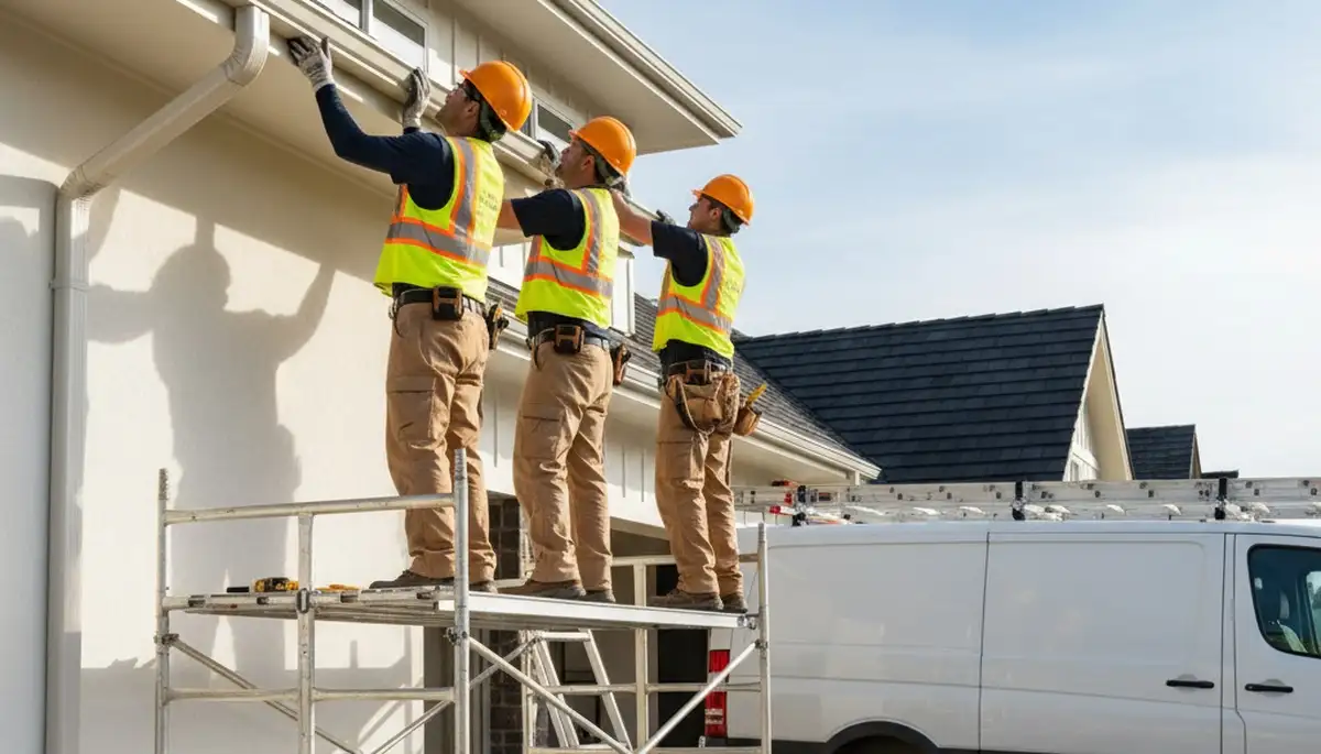 Kansas City, MO gutter installation by FX Remodeling & Exteriors for home drainage protection