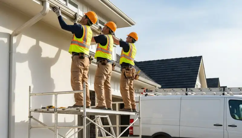 Kansas City, MO gutter installation by FX Remodeling & Exteriors for home drainage protection