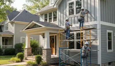 Kansas City, MO vinyl siding installation for a home exterior by a professional siding contractor