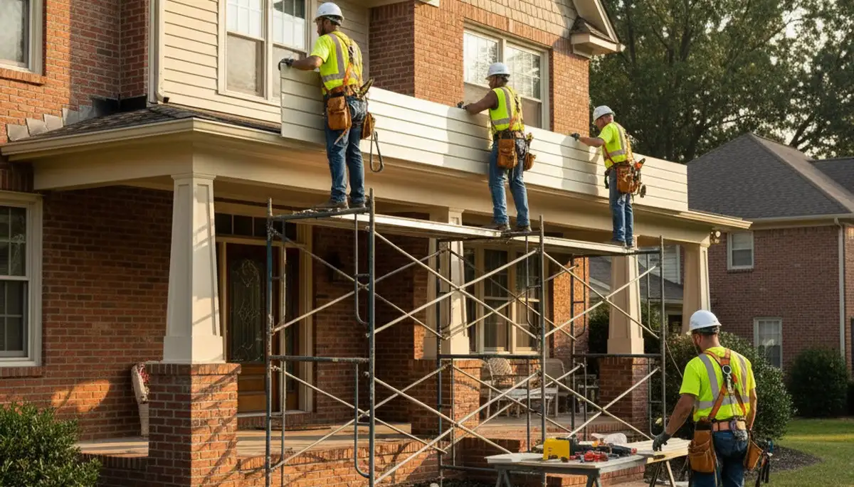 Kansas City, MO vinyl siding installation for a home exterior by a professional siding contractor