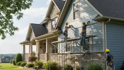 Vinyl siding installation in Kansas City, MO for a residential home exterior