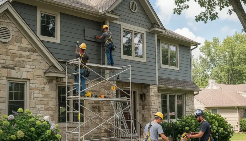 Kansas City, MO vinyl siding installation for residential home exterior upgrade