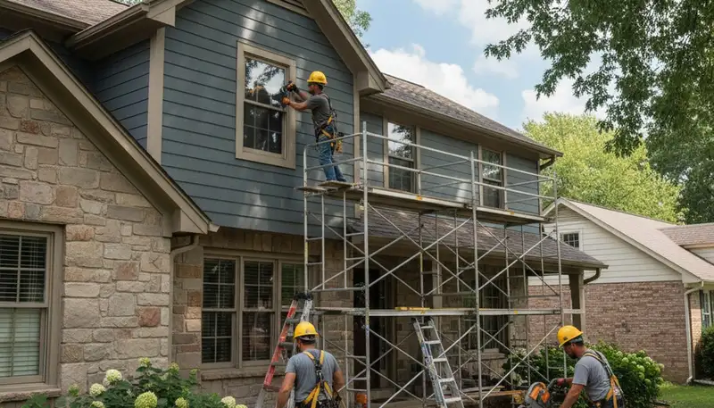 Kansas City, MO siding installation for vinyl siding business exterior project