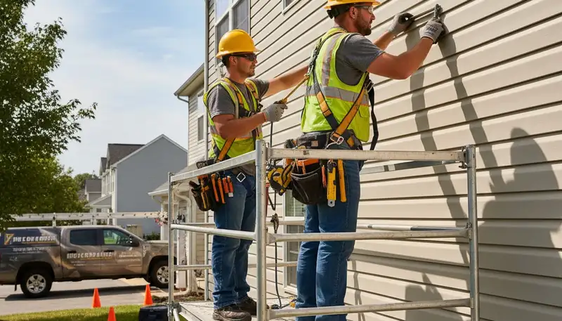 Kansas City, MO vinyl siding repair by FX Remodeling & Exteriors for cracked and storm-damaged siding