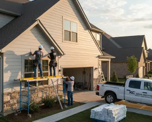 Vinyl siding installation for Kansas City, MO homes by a professional siding contractor